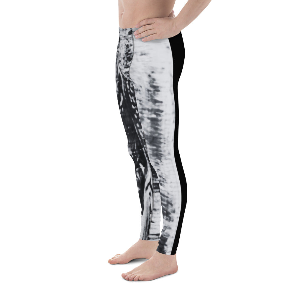 An Artist's Eye Men's Leggings in Black and White