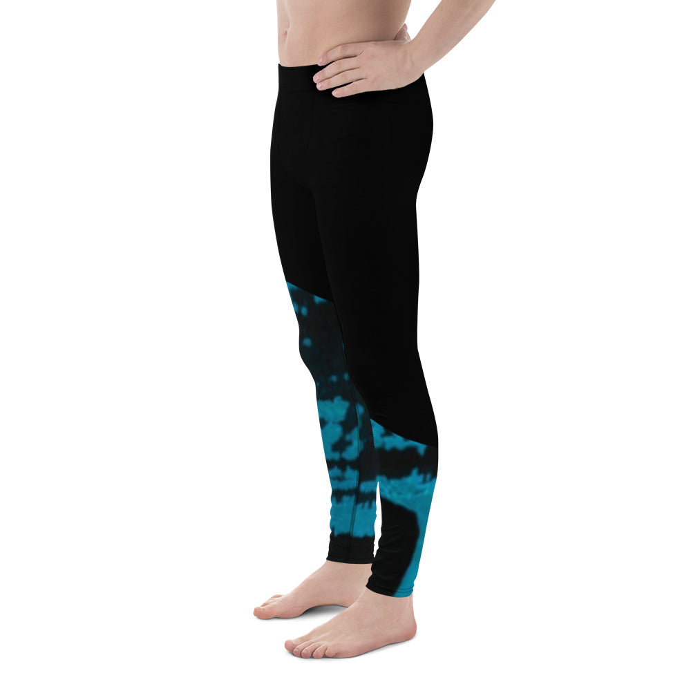 Sauber Sage Men's Leggings in Blue