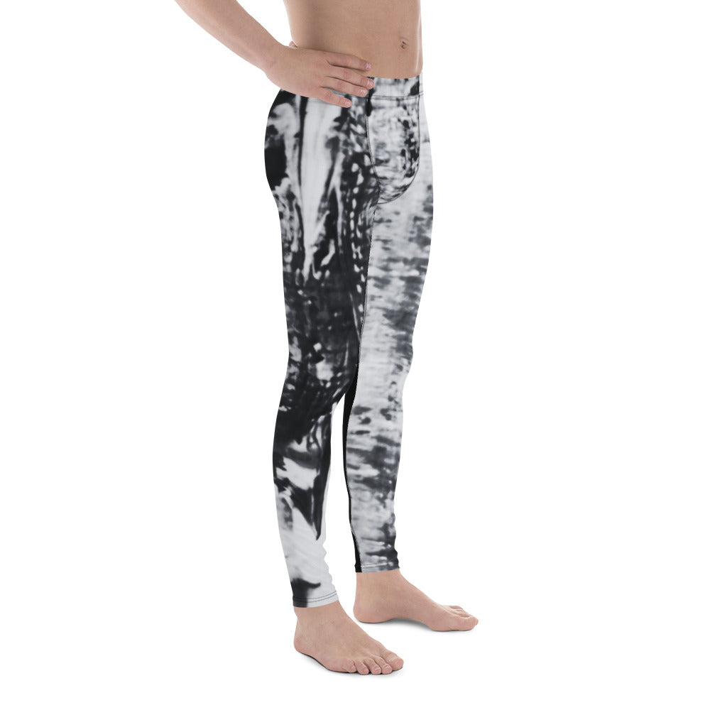 An Artist's Eye Men's Leggings in Black and White