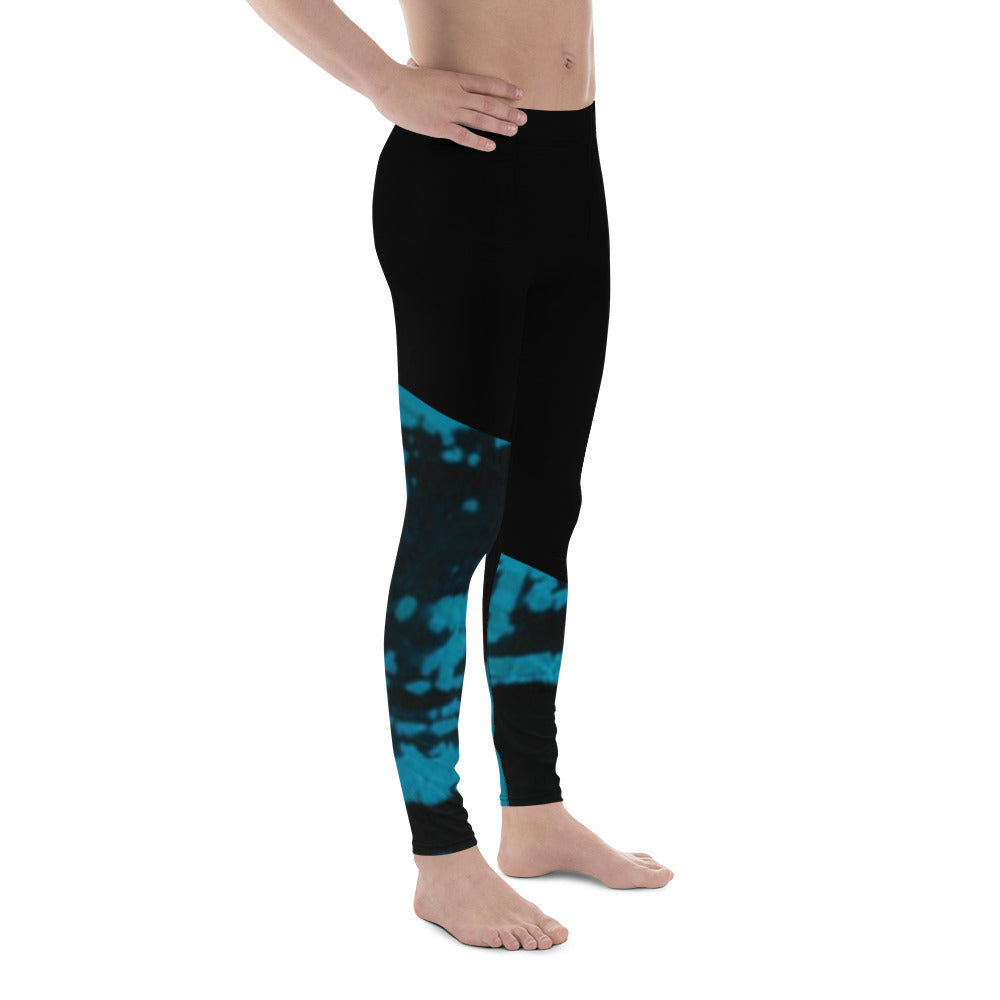 Sauber Sage Men's Leggings in Blue