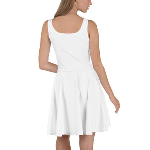 Boss Lady Skater Dress White Fabric - Munchkin Place Shop 