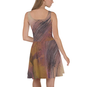 Water Sky Wind lll Flared Skirt Dress