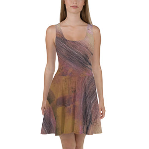 Water Sky Wind lll Flared Skirt Dress
