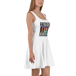 Straight Outta Beaverton Rainbow Skater Dress - Munchkin Place Shop 