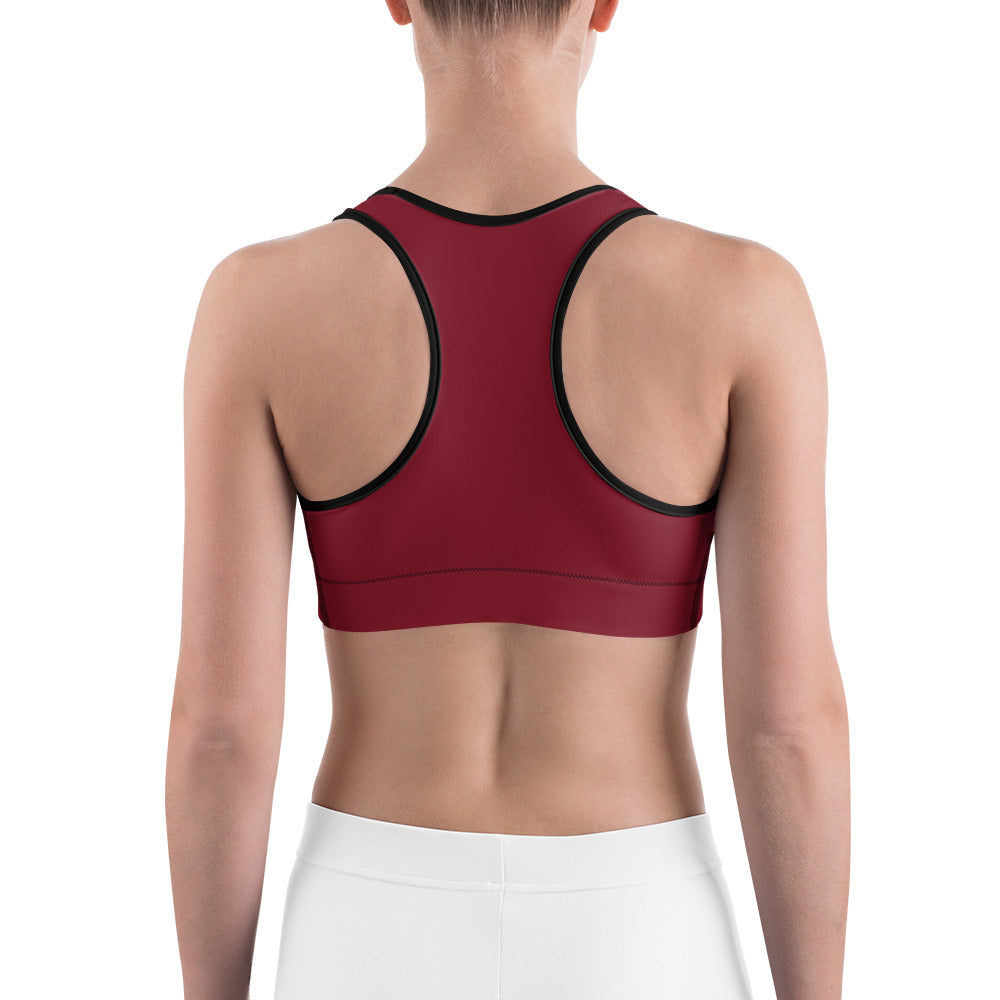 Beaverton Sports Bra In Merlot