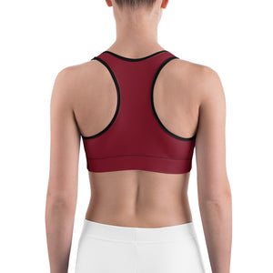 Beaverton Sports Bra In Merlot