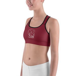 Beaverton Sports Bra In Merlot