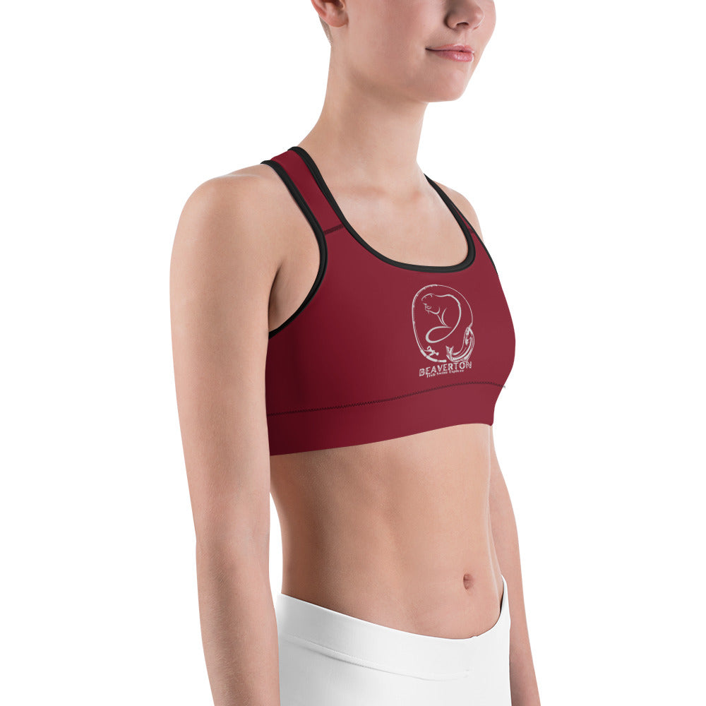Beaverton Sports Bra In Merlot