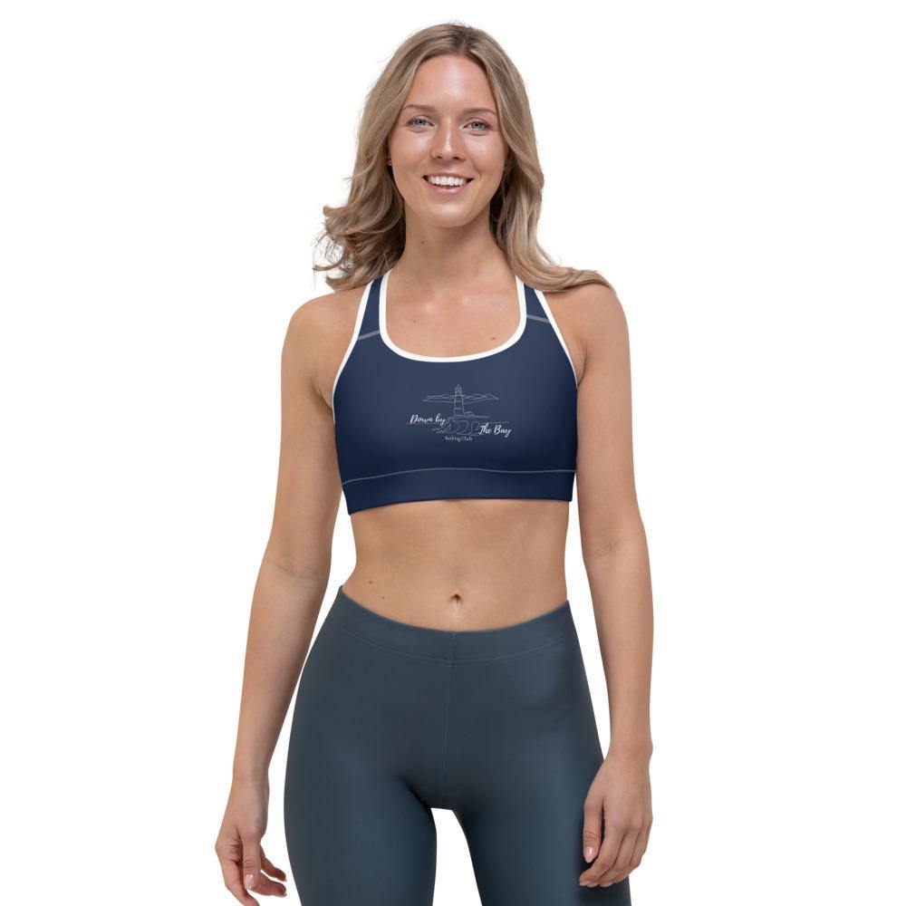 Down By The Bay Navy Sports bra - Munchkin Place Shop 
