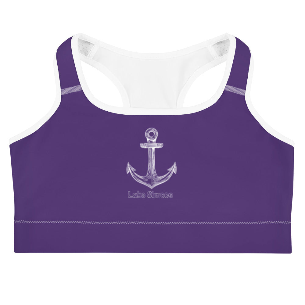 Lake Simcoe Sports bra in Purple