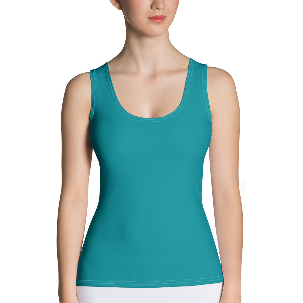 ICONIC Eastern Blue Tank Top in Gold
