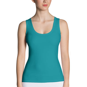 ICONIC Eastern Blue Tank Top in Gold