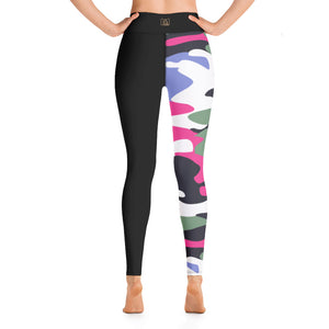 ICONIC Pink and Green Camo Leggings
