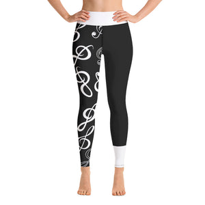 Treble Clef Yoga Leggings