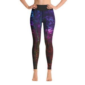 Into the Woods Yoga Leggings Fairy Forest Mystic