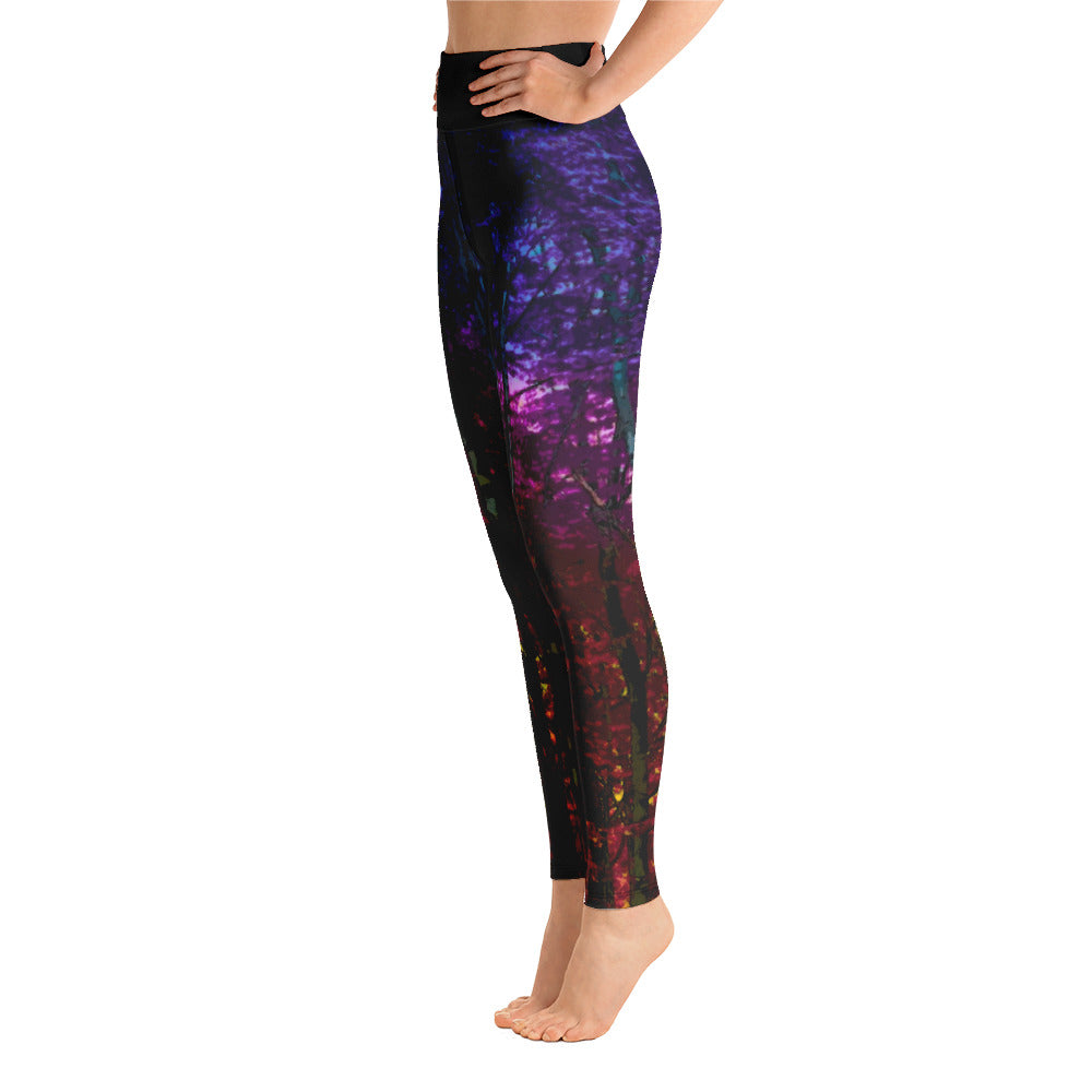 Into the Woods Yoga Leggings Fairy Forest Mystic