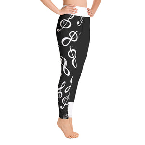 Treble Clef Yoga Leggings