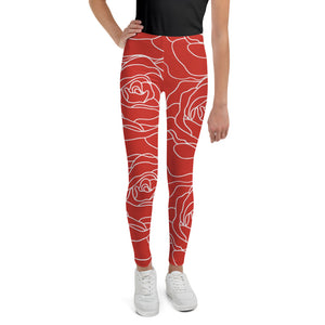 Rose Youth Leggings