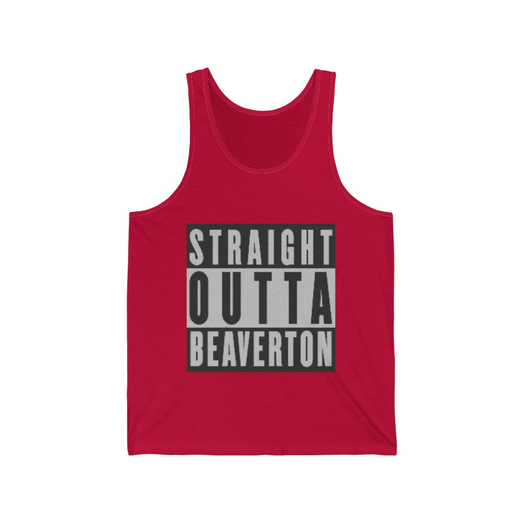 Straight Outta Beaverton Unisex Jersey Tank