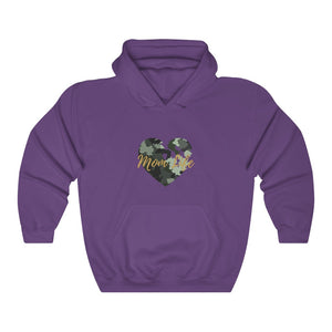 Mom Life ™ Camo Heart Hooded Sweatshirt