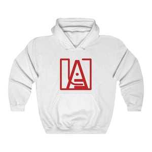 ICONIC Unisex Heavy Blend Hooded Sweatshirt in Red