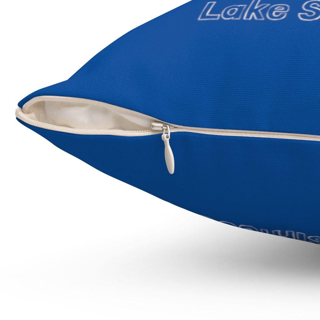 Lake Simcoe Anchor & Boat Wheel  Square Pillow - Munchkin Place Shop 