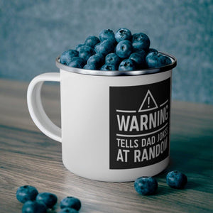Dad Jokes Enamel Camping Mug - Munchkin Place Shop 
