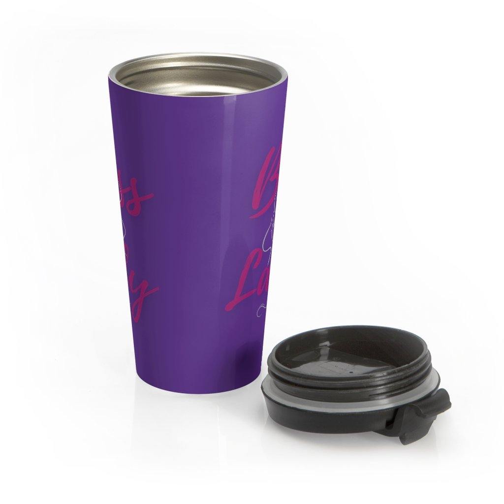 Boss Lady Stainless Steel Travel Mug Purple - Munchkin Place Shop 