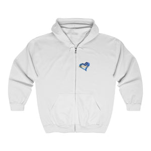 #MomLife Coffee Play Brunch Naps Full Zip Hooded Sweatshirt in White