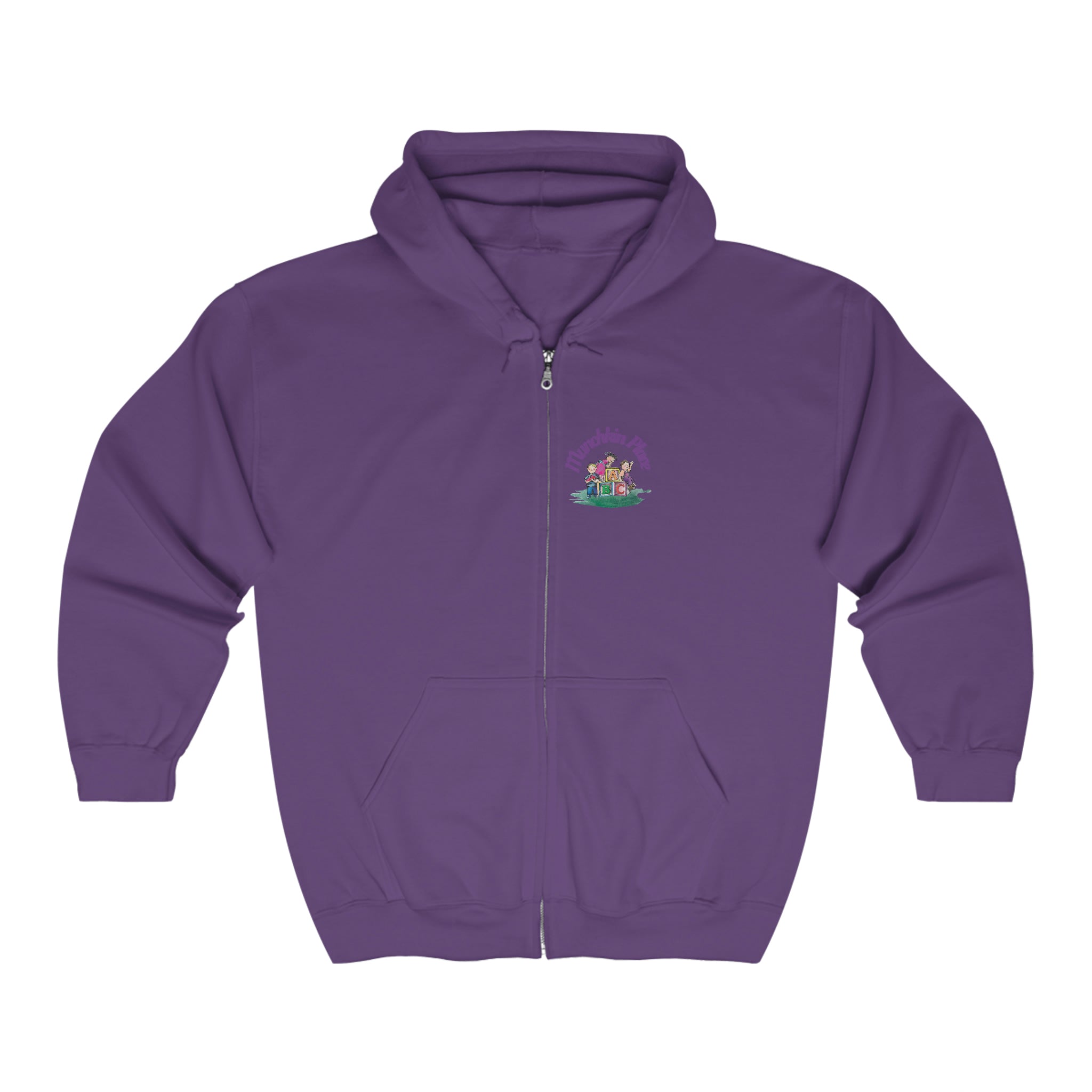 Munchkin Place Learning Adult Full Zip Hooded Sweatshirt